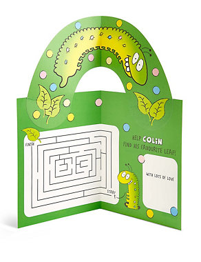 Pop-Up Colin the Caterpillar Activity Birthday Card Image 2 of 3