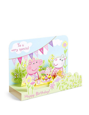 Pop-Up Peppa Pig™ Scene Daughter Birthday Card Image 2 of 3