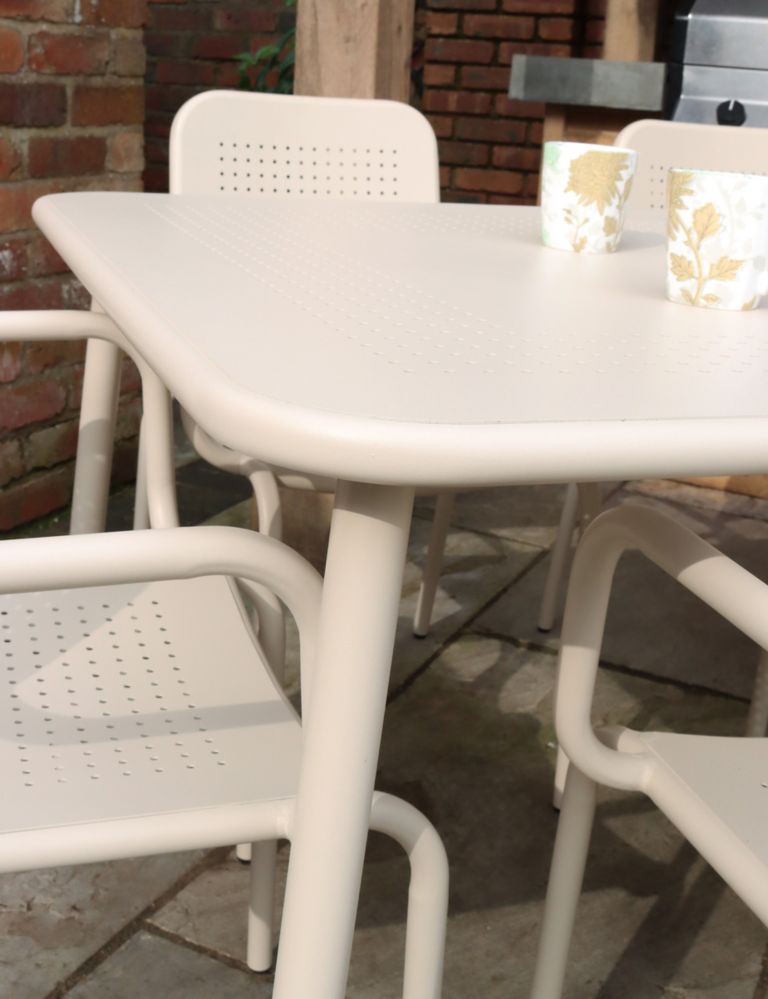 Porto 6 Seater Rectangle Garden Table & Chairs 3 of 6