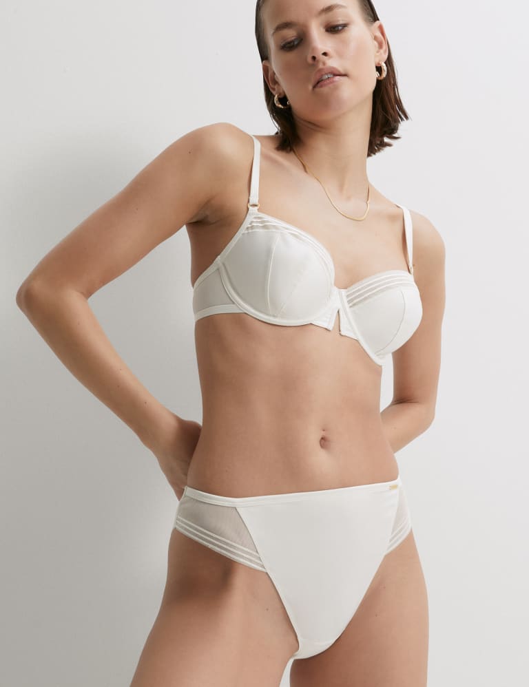 Porto Satin Brazilian Knickers 3 of 6