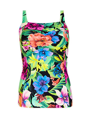 Post Surgery Exotic Floral Tankini Top Image 2 of 4