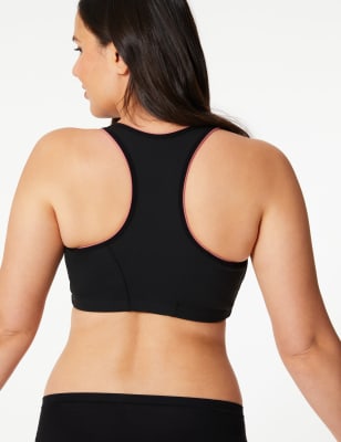 m&s front fastening sports bra