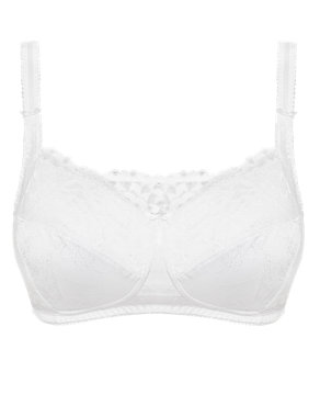 Post Surgery Jasmine Lace Padded Non-Wired A-DD Bra with Modal Image 2 of 5