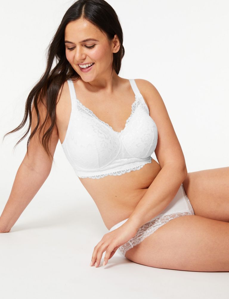 Post Surgery Louisa Lace Padded Full Cup Bra A-E 5 of 5