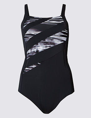 Post Surgery Water Stripe Swimsuit Image 2 of 3
