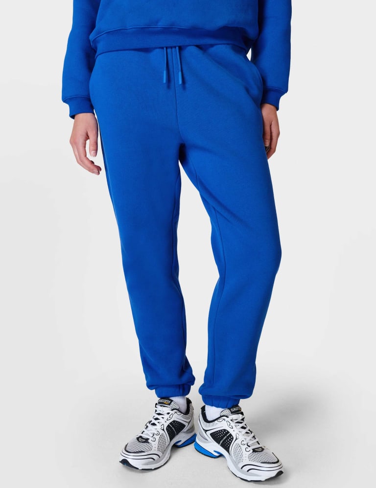 Cotton Rich Drawstring Cuffed Joggers, M&S Collection