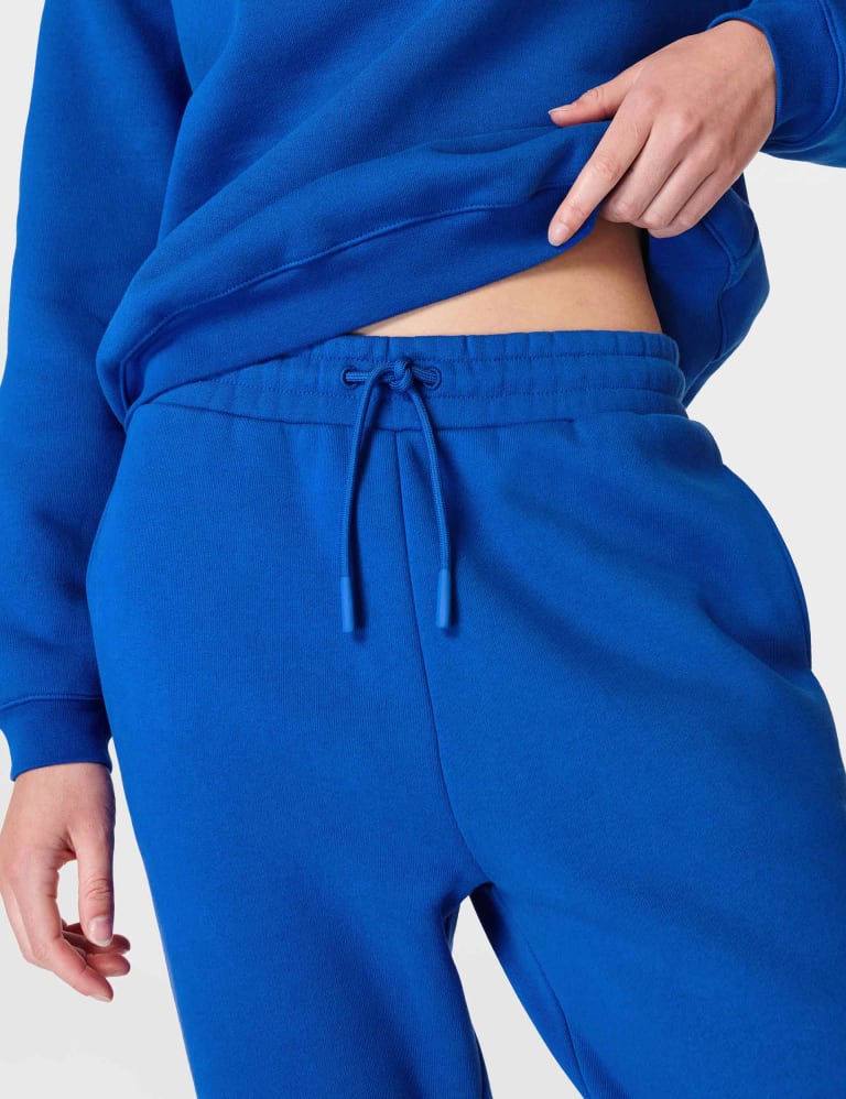 Coffee Run Cutie High Waist Butter Soft Joggers in Sky Blue