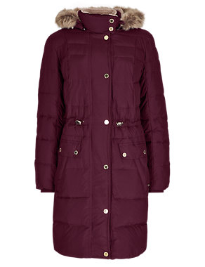 Premium Down Filled Feather Quilted Coat with Stormwear™ Image 2 of 4