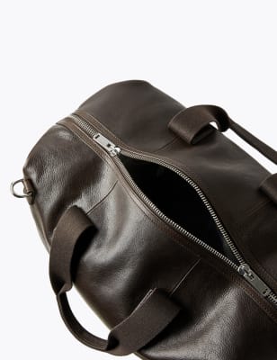 M&s mens leather holdall hot sale