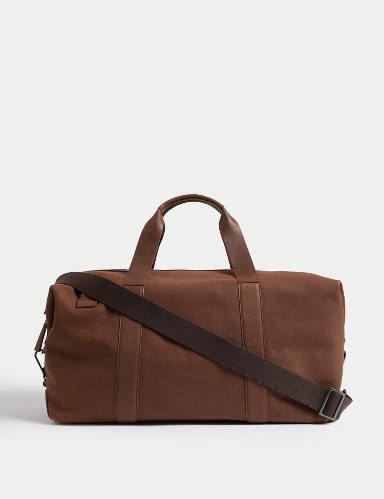 Leather overnight bag mens clearance