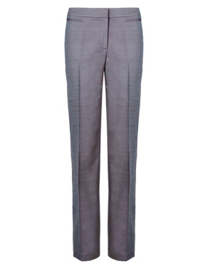 Premium Straight Leg Trousers with New Wool Image 2 of 4