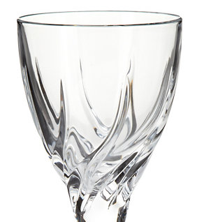 Pressed Crystal Cut Wine Glass Image 2 of 3