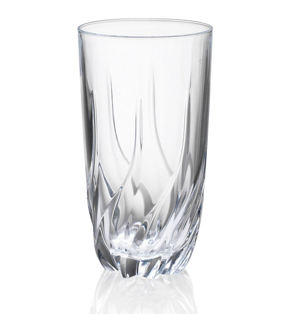 Pressed Crystal Hi Ball Glass Image 1 of 1