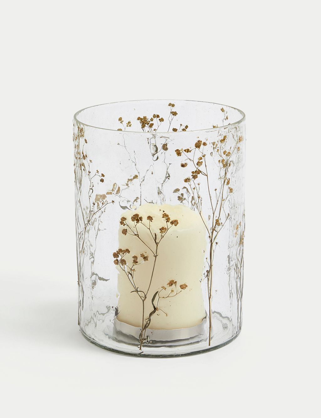 Pressed Flower Hurricane Candle Holder 1 of 4