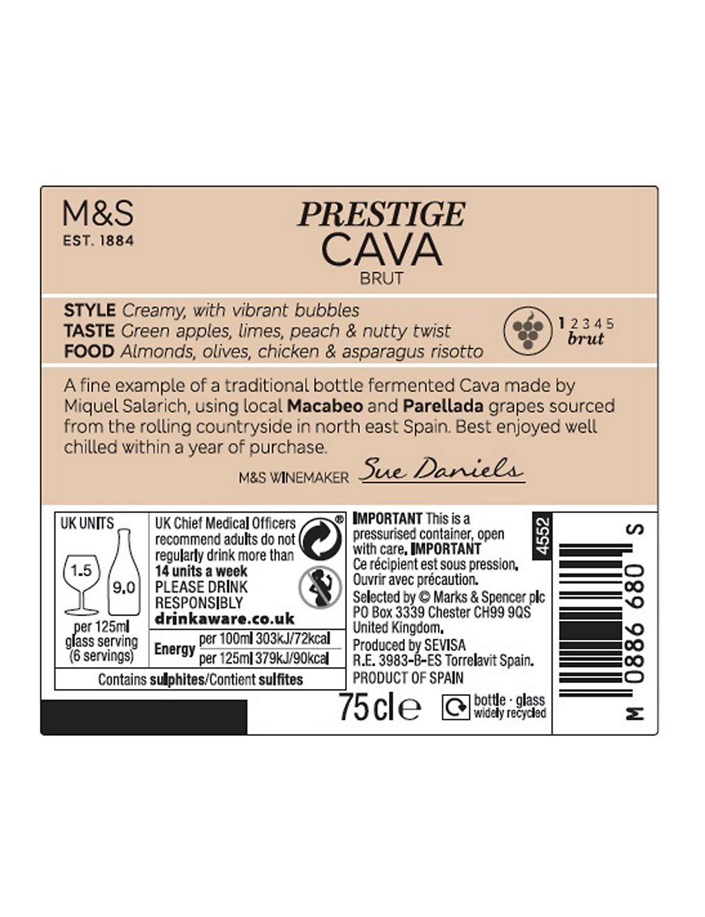 Prestige Cava Brut - Case of 6 2 of 3