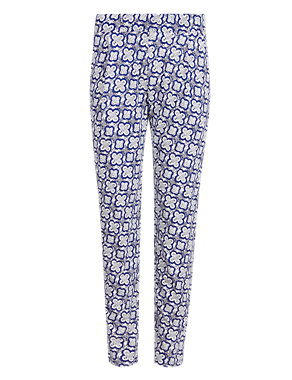 Print Tapered Leg Trousers Image 2 of 4