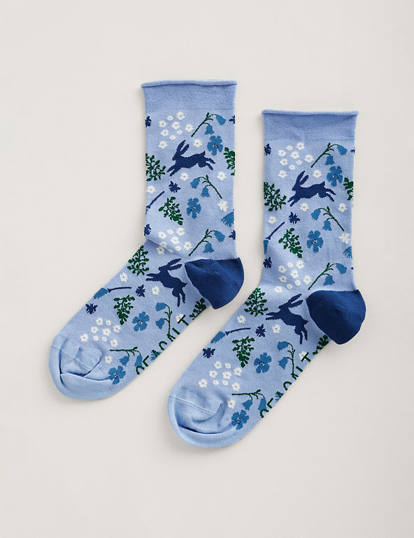 Printed Ankle High Socks Image 1 of 1