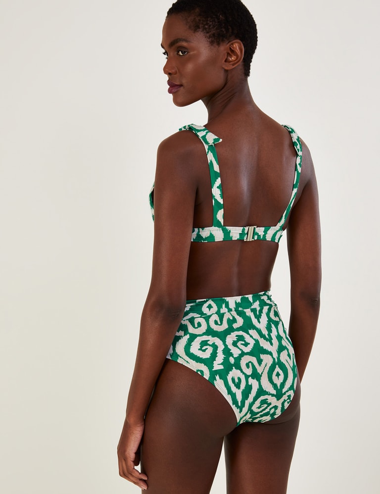 Printed Belted High Waisted Bikini Bottoms | Monsoon | Mu0026S