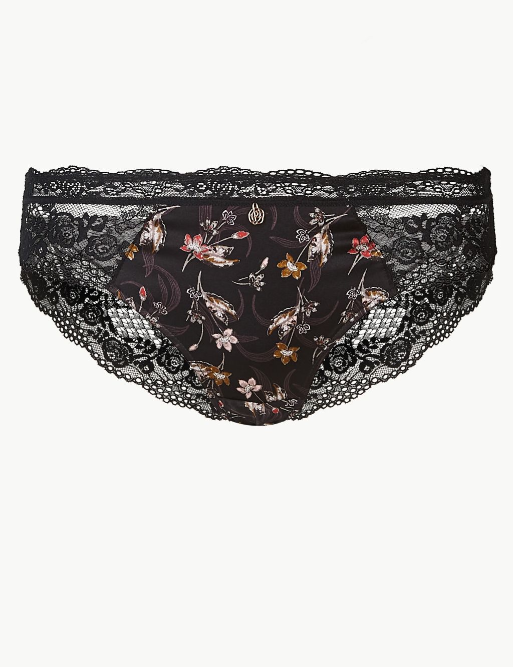 Printed Brazilian Knickers with Silk 1 of 5