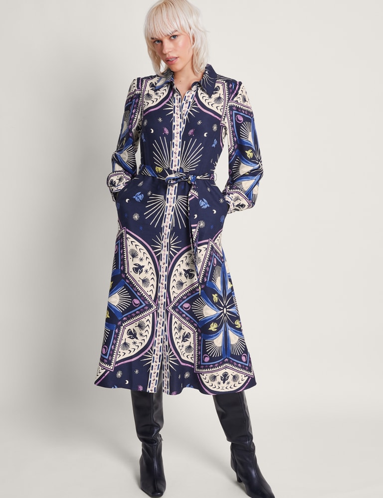 Belted straight fit shop shirt dress