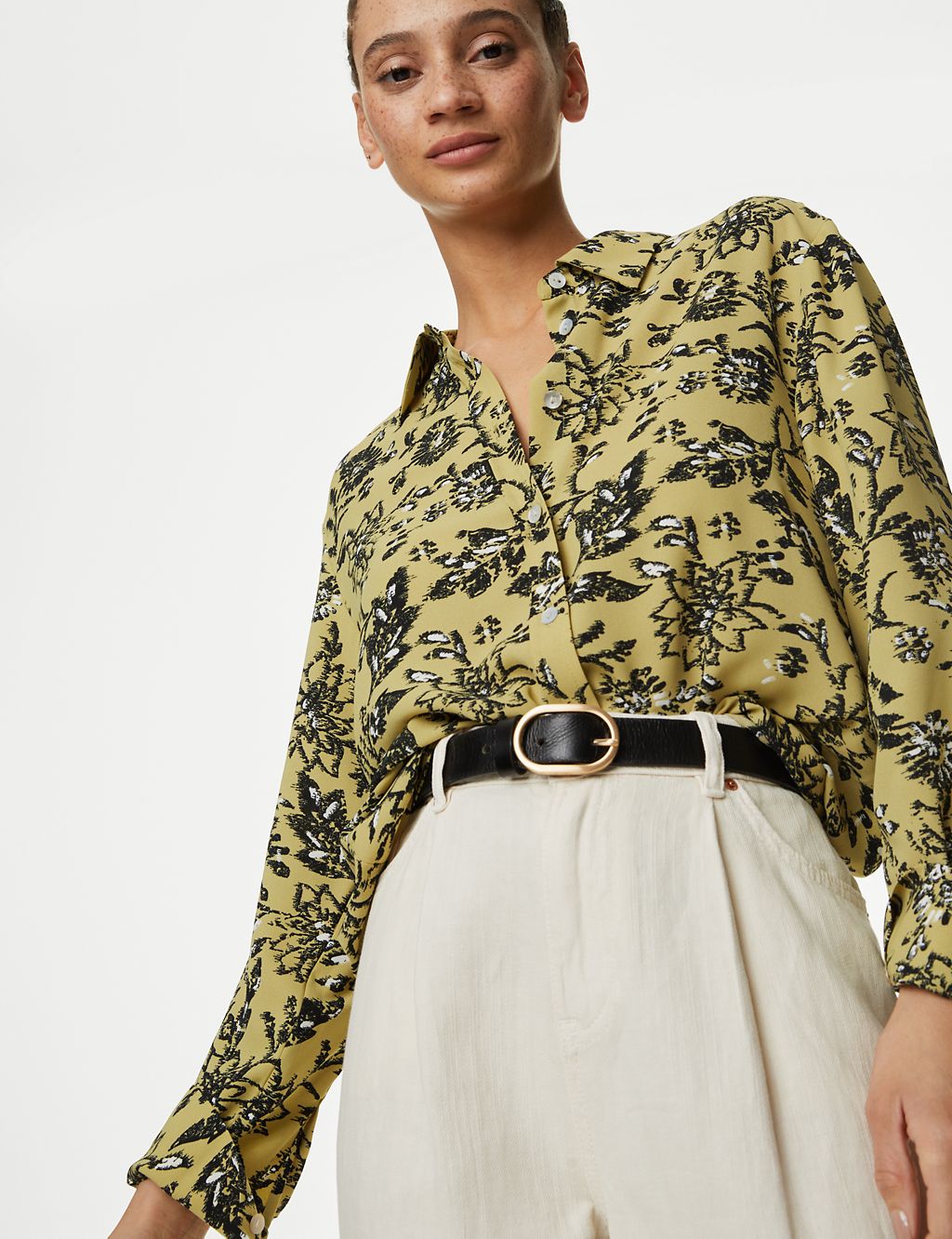 Printed Collared Blouse 4 of 5