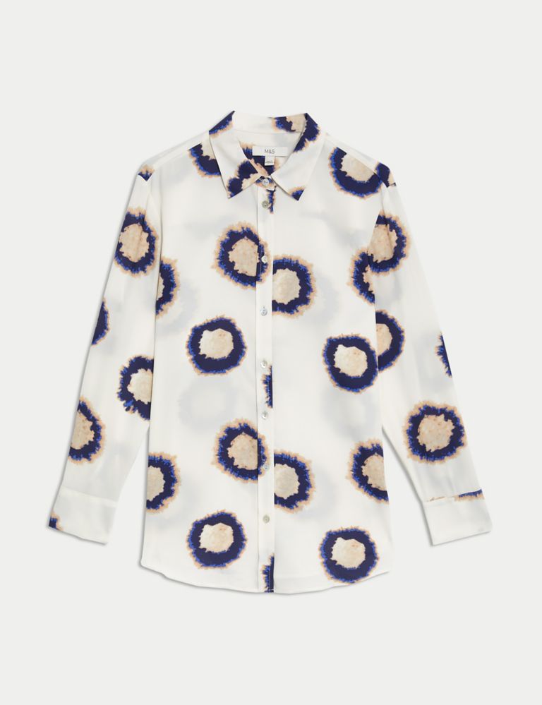 Printed Collared Button Through Blouse 2 of 5