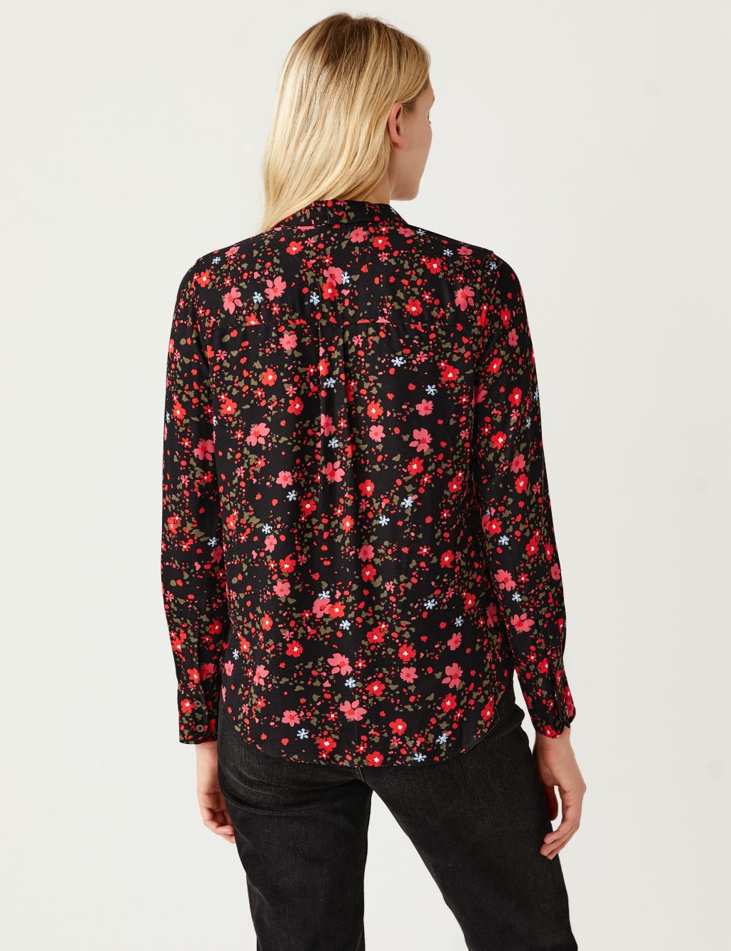 Printed Collared Long Sleeve Shirt | M&S Collection | M&S