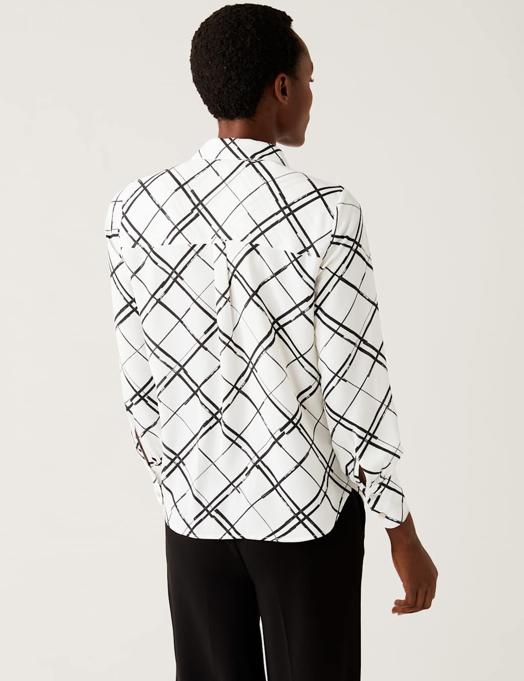 Printed Collared Long Sleeve Shirt 5 of 5
