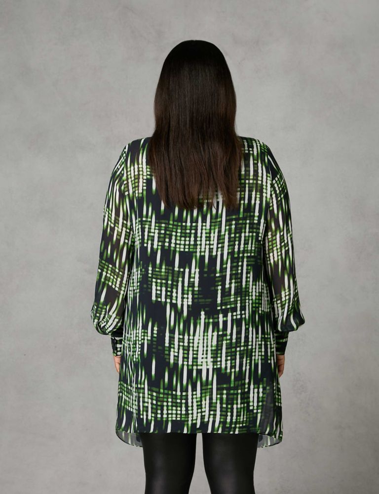 Printed Collared Relaxed Shirt 3 of 4
