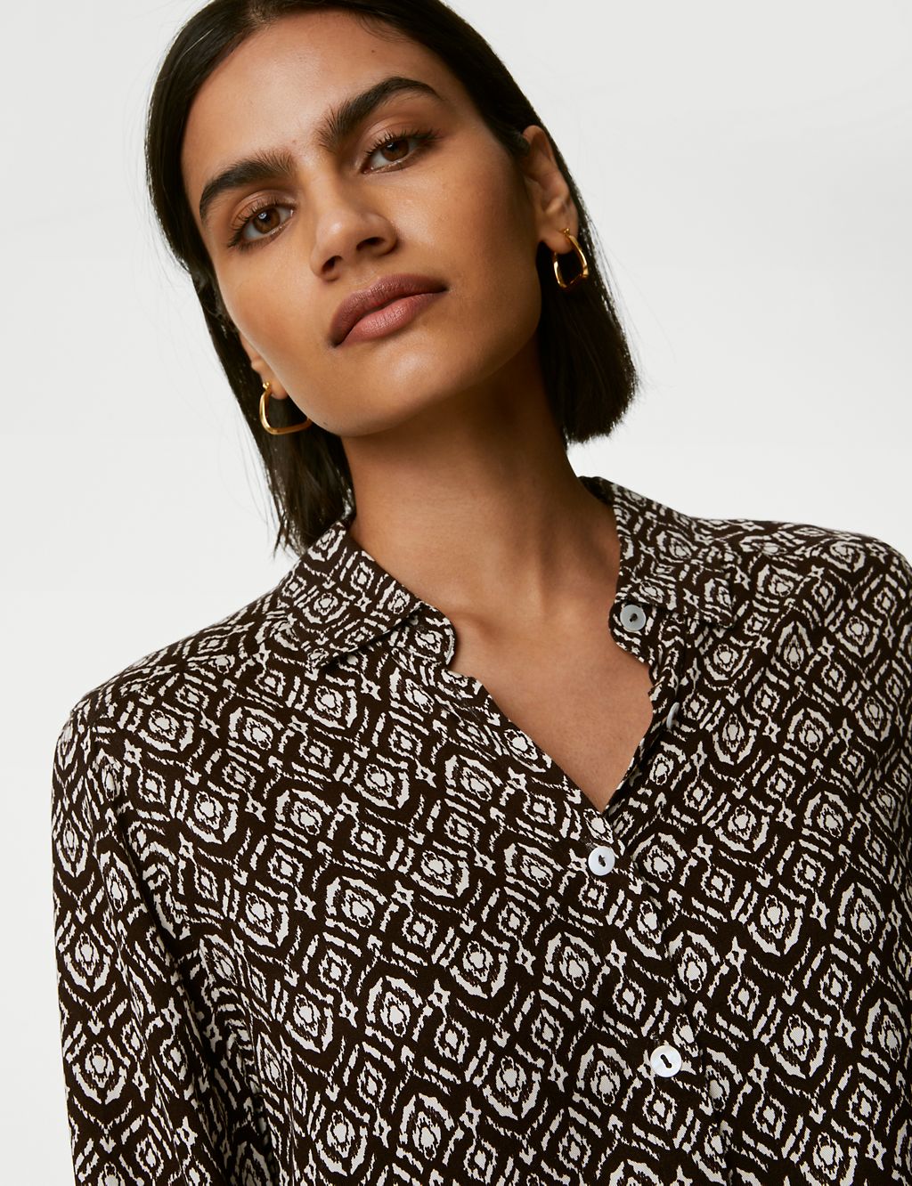 Printed Collared Shirt | M&S Collection | M&S