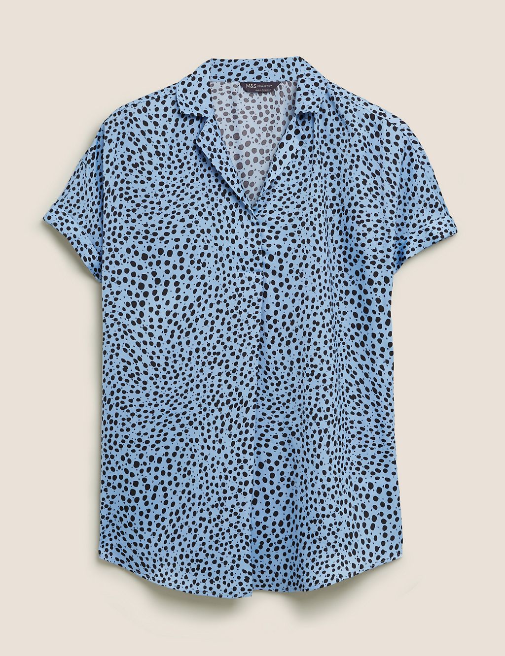 Printed Collared Short Sleeve Tunic 1 of 6