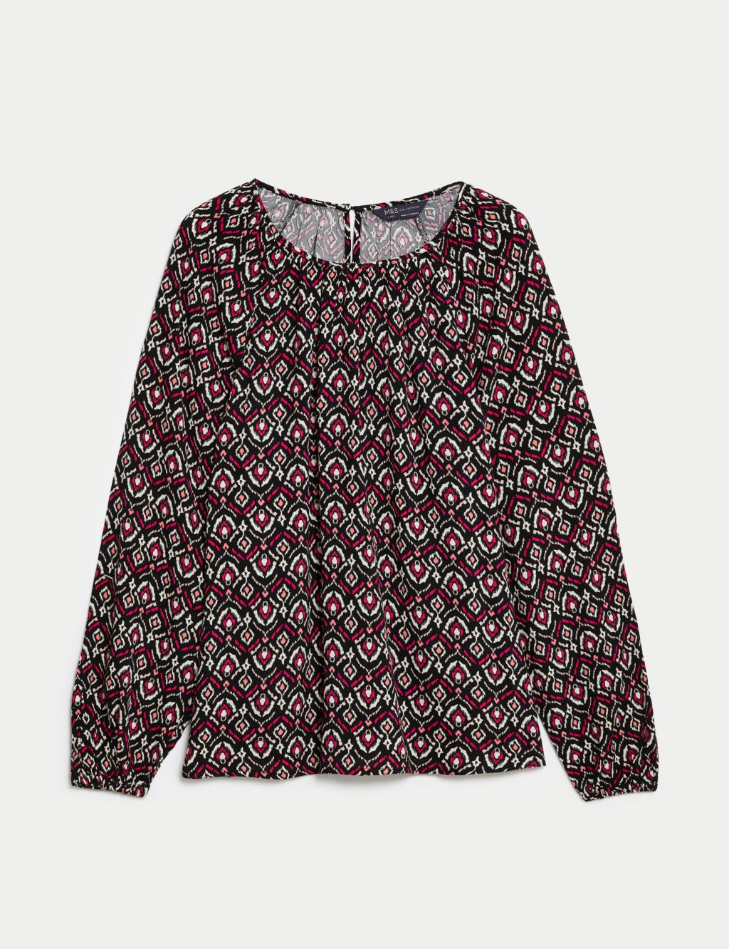 Printed Crew Neck Blouse | M&S Collection | M&S
