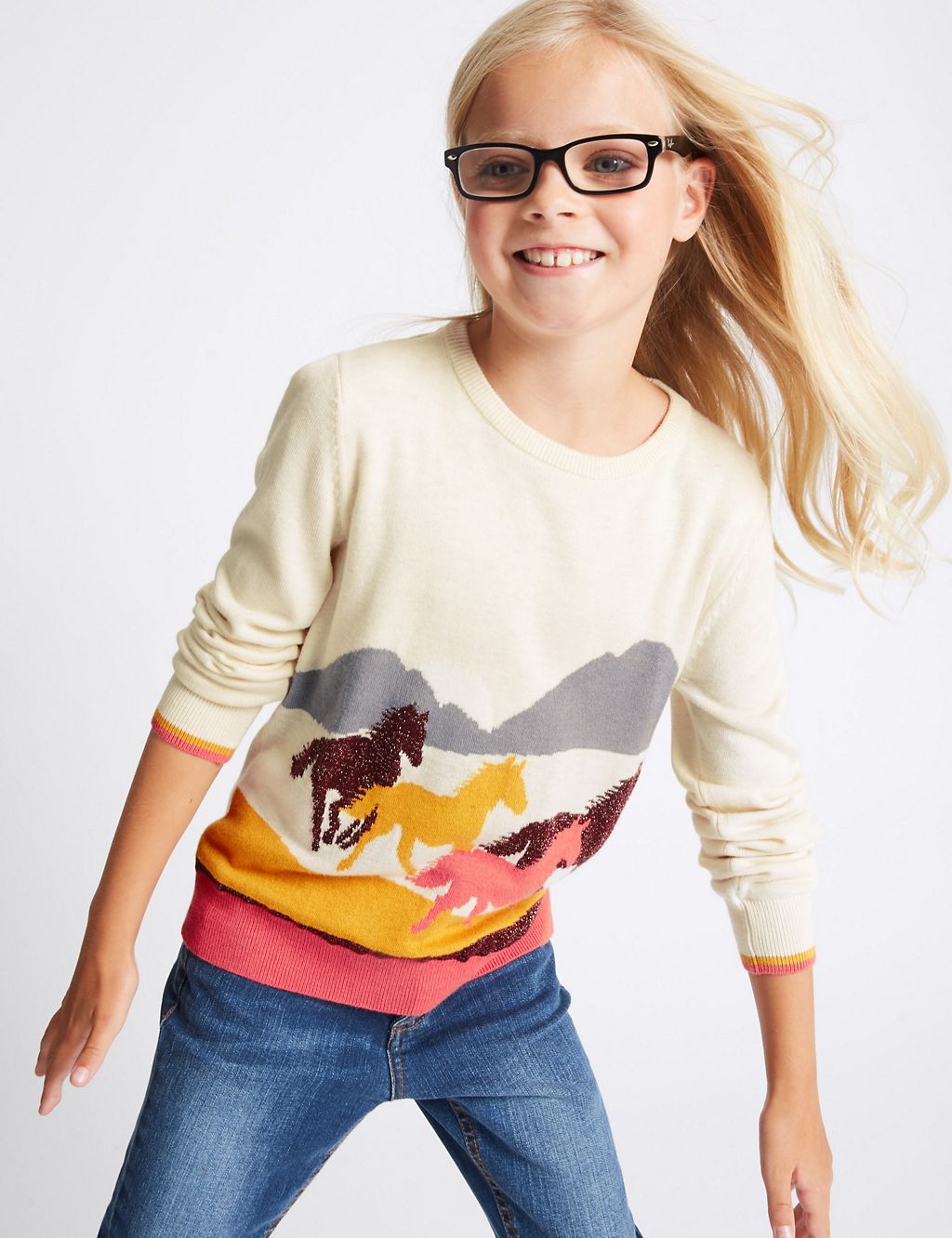 Printed Crew Neck Jumper (3-14 Years) 3 of 5