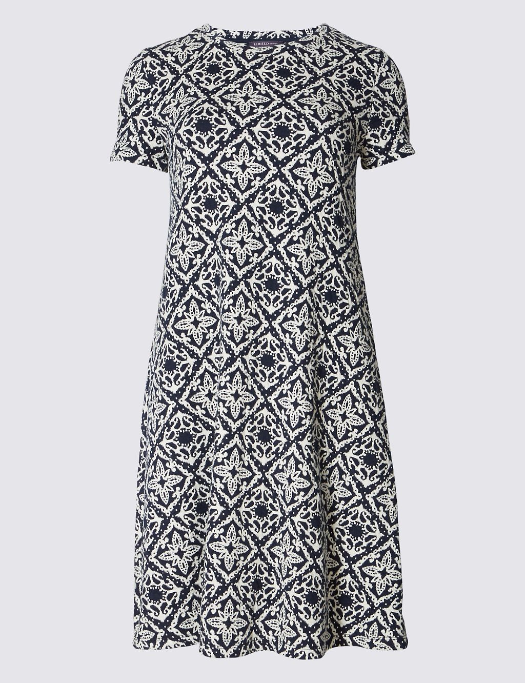 Printed Fit & Flare Swing Dress 1 of 4