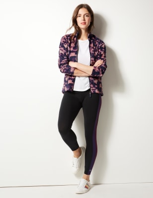 Printed Fleece Jacket, M&S Collection