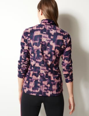 Printed Fleece Jacket, M&S Collection