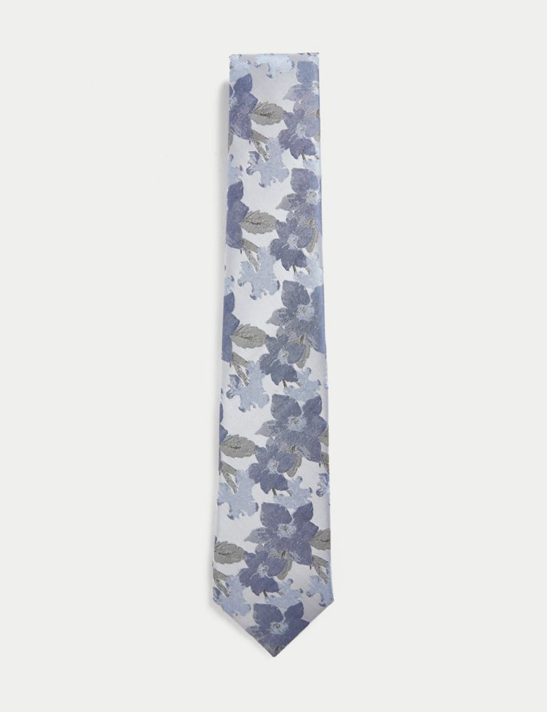 Printed Floral Pure Silk Tie 1 of 2