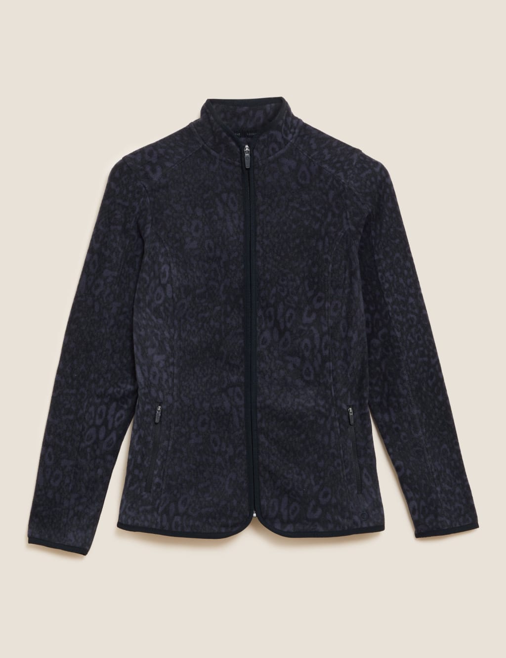 Printed Funnel Neck Fleece Jacket | Goodmove | M&S