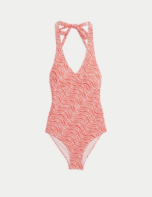 Printed Halterneck Swimsuit Image 2 of 5