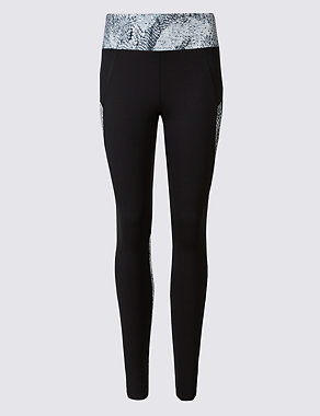 Printed High Waist Leggings with Cool Comfort™ Technology Image 2 of 7