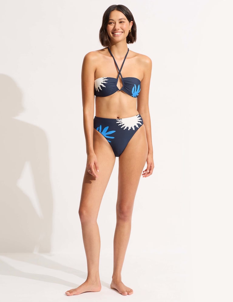 High waisted high leg bikini sale