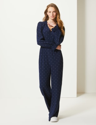 M&s polka 2024 dot jumpsuit