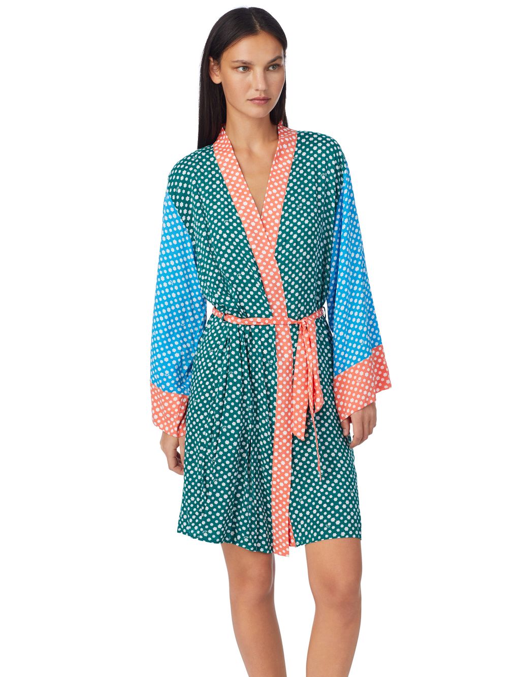 Buy Printed Kimono Wrap | Dkny | M&S