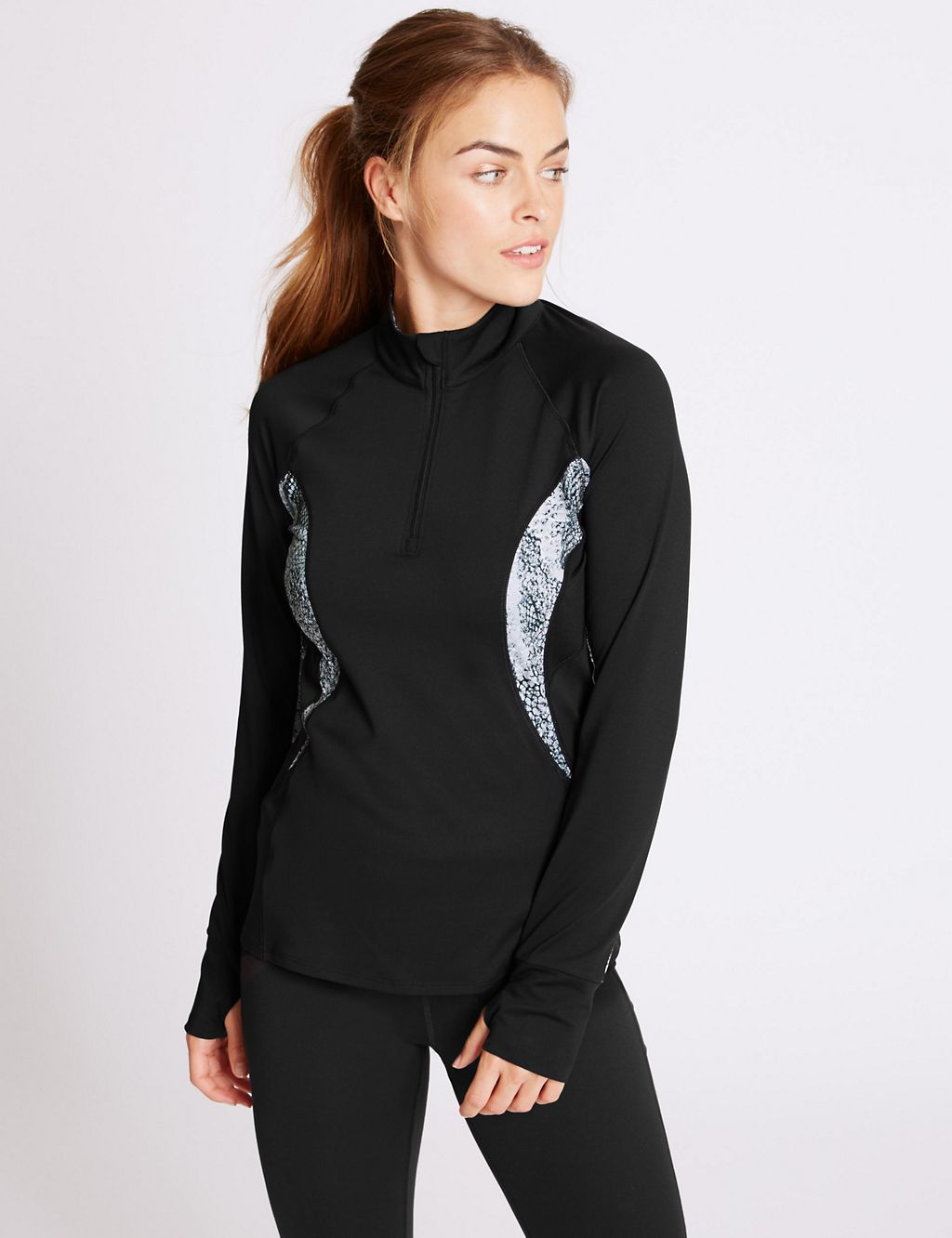 Printed Long Sleeve High Neck Top 3 of 5