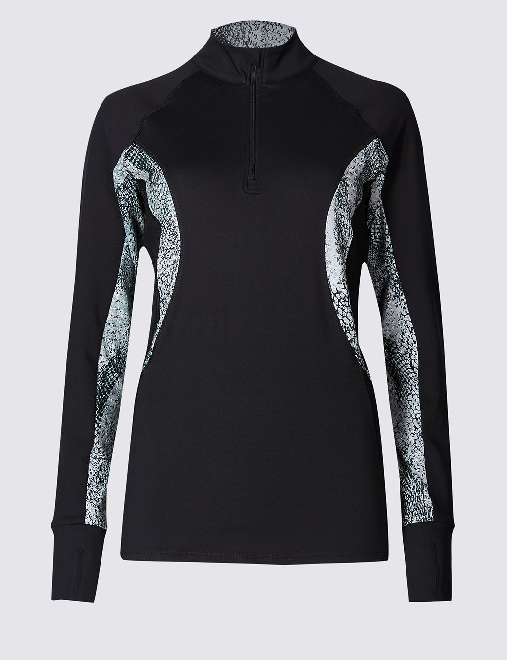 Printed Long Sleeve High Neck Top 1 of 5
