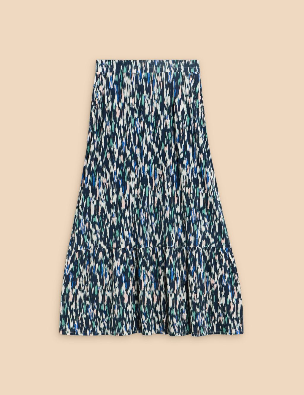 Printed Maxi A-Line Skirt 1 of 6