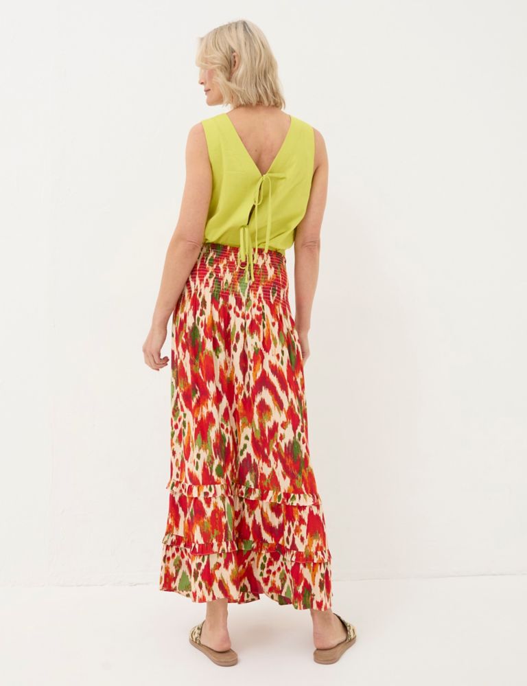 Printed Maxi Tiered Skirt 3 of 5