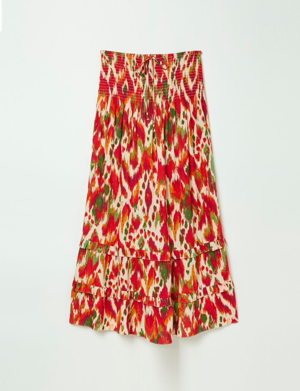 Printed Maxi Tiered Skirt 1 of 5