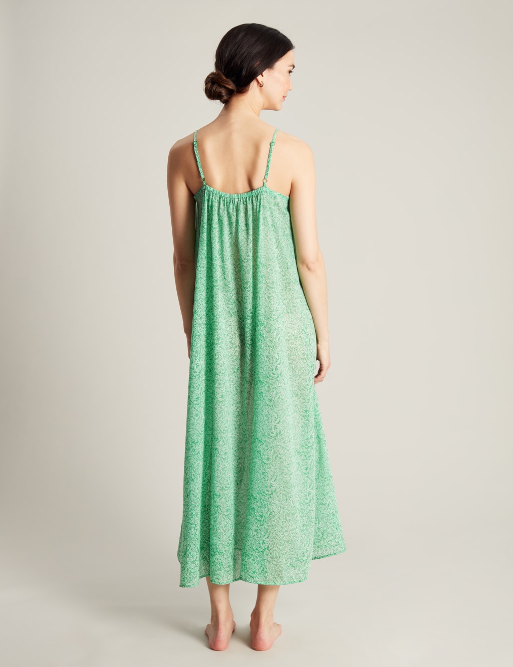 Printed Midaxi Slip Beach Dress Joules M&S