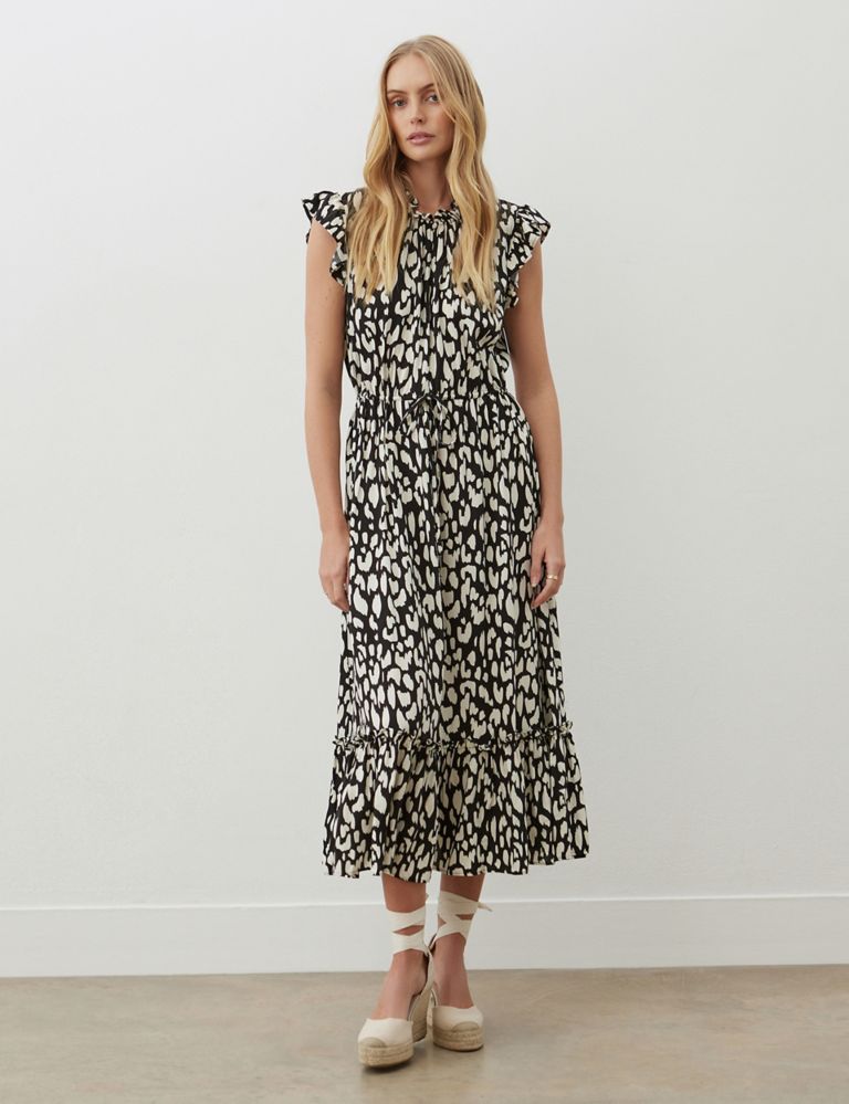 Printed Midaxi Tiered Dress 1 of 4